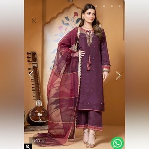 Pakistani three piece dress